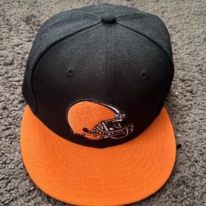 New Era Black and Orange 59FIFTY Cap